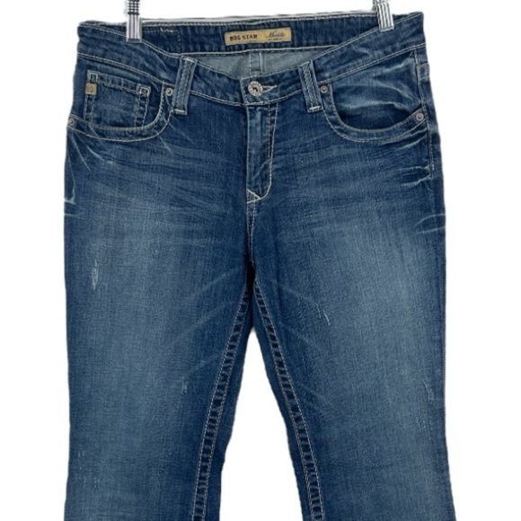 Big Star Maddie Mid Rise Fit Bootcut Western Stretch SZ 30 Tall Jeans - Picture 4 of 14